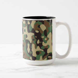 Woodland Camo Tweekleurige Koffiemok