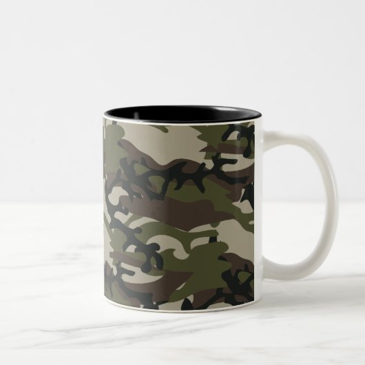 Woodland Camo Tweekleurige Koffiemok (Rechts)