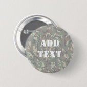 Woodland Camouflage Achtergrond verlicht Ronde Button 5,7 Cm (Voorkant /achterkant)