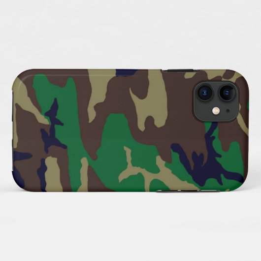 Woodland Camouflage Apple Case-Mate iPhone Case (Achterkant (horizontaal))