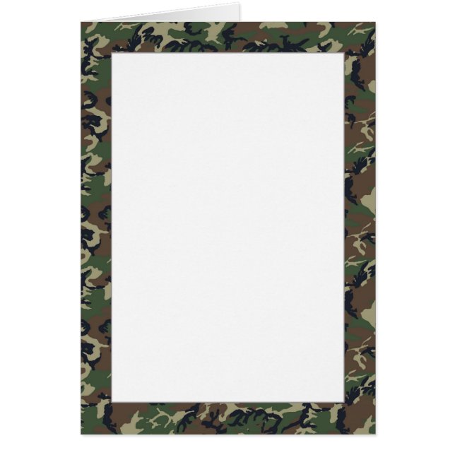 Woodland Camouflage Background Sjabloon (Voorkant)