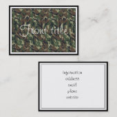 Woodland Camouflage Background Sjabloon Visitekaartje (Voorkant / Achterkant)