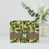 Woodland camouflage briefkaart (Staand voorkant)