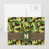 Woodland camouflage briefkaart (Voorkant / Achterkant)