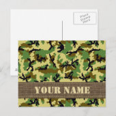 Woodland camouflage briefkaart (Voorkant / Achterkant)