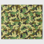 Woodland camouflage cadeaupapier (Vlak)