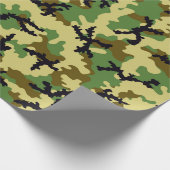 Woodland camouflage cadeaupapier (Hoek)