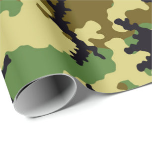 Woodland camouflage cadeaupapier