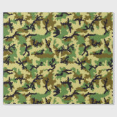 Woodland camouflage cadeaupapier (Vlak)