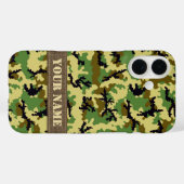 Woodland camouflage Case-Mate iPhone case (Achterkant (horizontaal))