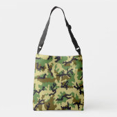 Woodland camouflage crossbody tas (Achterkant)
