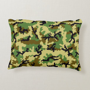 Woodland camouflage decoratief kussen