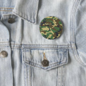 Woodland Camouflage Design Ronde Button 5,7 Cm (In situ)