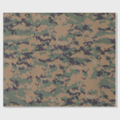 Woodland Camouflage (digitaal) Cadeaupapier (Vlak)