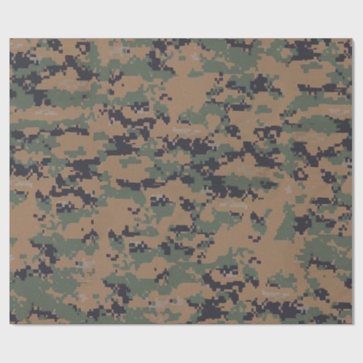 Woodland Camouflage (digitaal) Cadeaupapier (Vlak)
