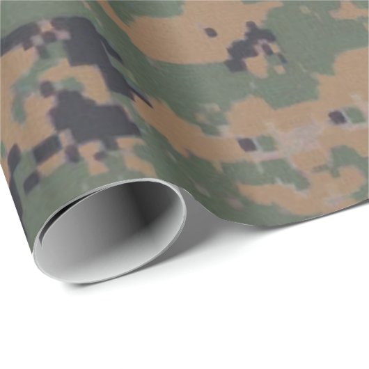 Woodland Camouflage (digitaal) Cadeaupapier (Rol Hoek)