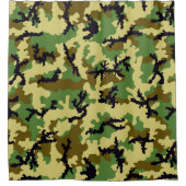 Woodland camouflage douchegordijn (Voorkant)