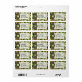 Woodland camouflage etiket (Full Sheet)