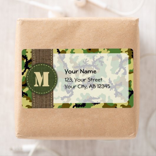 Woodland camouflage etiket (Insitu)