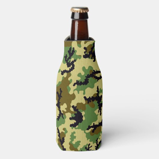Woodland camouflage flesjeskoeler (Fles Voorkant)