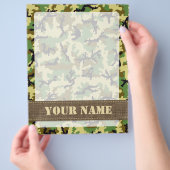 Woodland camouflage flyer (Hand)