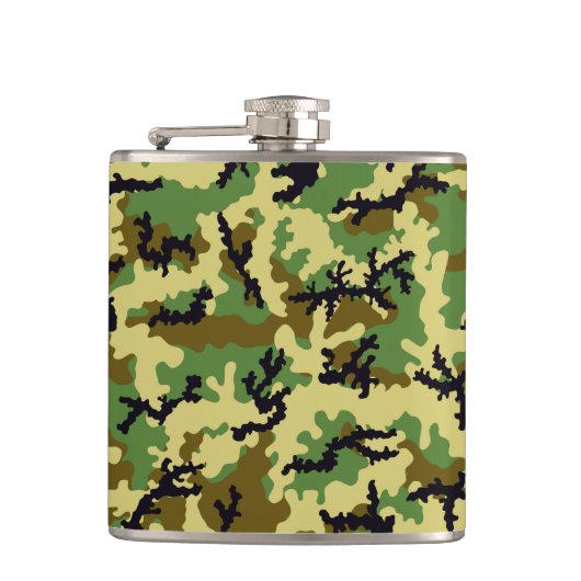 Woodland camouflage heupfles (Voorkant)