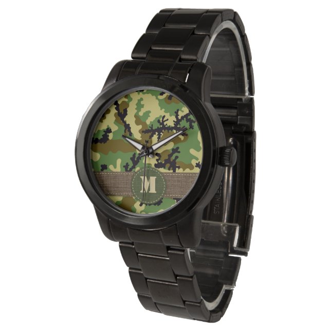 Woodland camouflage horloge (Gekanteld)