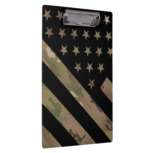 Woodland Camouflage I Black Flag Klembord (Rechts)