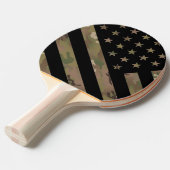 Woodland Camouflage I Flag Tafeltennisbatje (Voorkant Gekanteld)