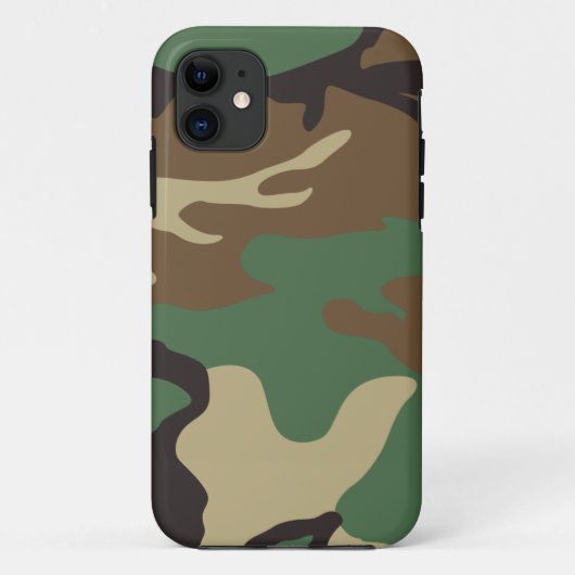 Woodland Camouflage iPhone 5 Hoesje (Achterkant)