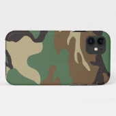 Woodland Camouflage iPhone 5 Hoesje (Achterkant (horizontaal))