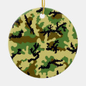 Woodland camouflage keramisch ornament (Voorkant)