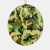 Woodland camouflage keramisch ornament (Links)