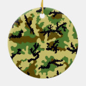 Woodland camouflage keramisch ornament (Achterkant)