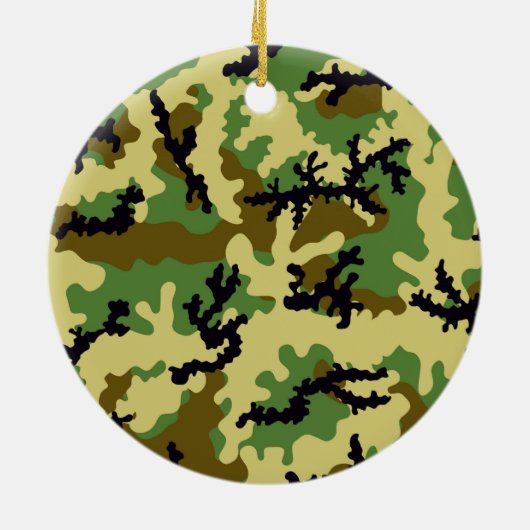 Woodland camouflage keramisch ornament (Achterkant)