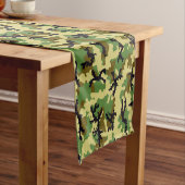 Woodland camouflage korte tafelloper (Voorbeeld)