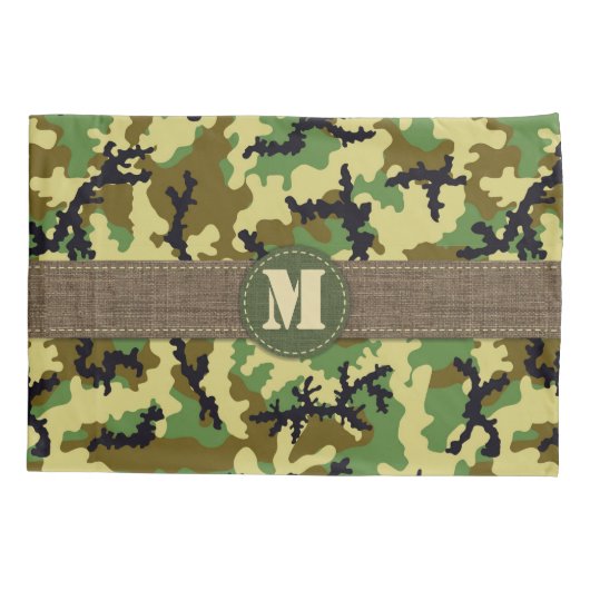 Woodland camouflage kussensloop (Achterkant)