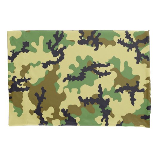 Woodland camouflage kussensloop (Voorkant)