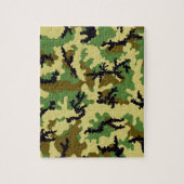 Woodland camouflage legpuzzel (Verticaal)