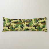 Woodland camouflage lichaamskussen (Voorkant)