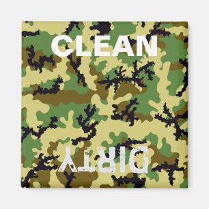 Woodland camouflage magneet