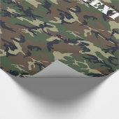 Woodland Camouflage militaire achtergrond Cadeaupapier (Hoek)