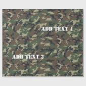 Woodland Camouflage militaire achtergrond Cadeaupapier (Vlak)
