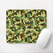 Woodland camouflage muismat (Met muis)