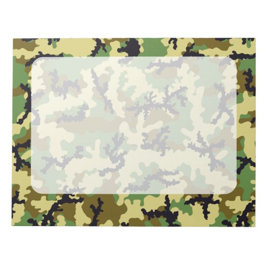 Woodland camouflage notitieblok (Voorkant)