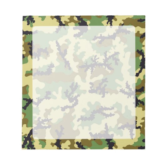 Woodland camouflage notitieblok (Voorkant)