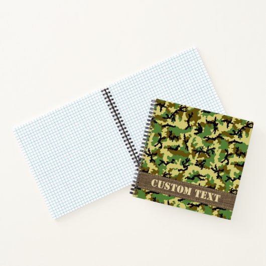Woodland Camouflage Notitieboek (Binnen)