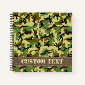 Woodland Camouflage Notitieboek (Voorkant)
