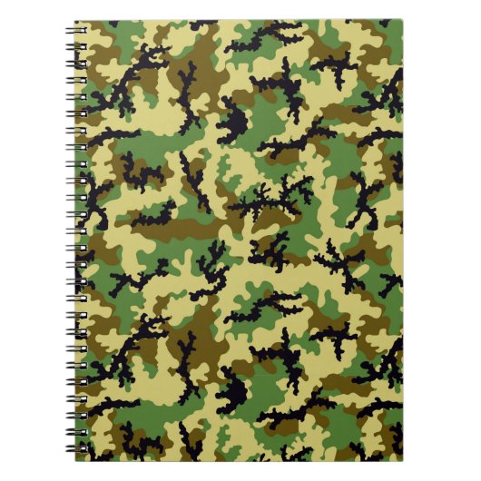 Woodland camouflage notitieboek (Voorkant)