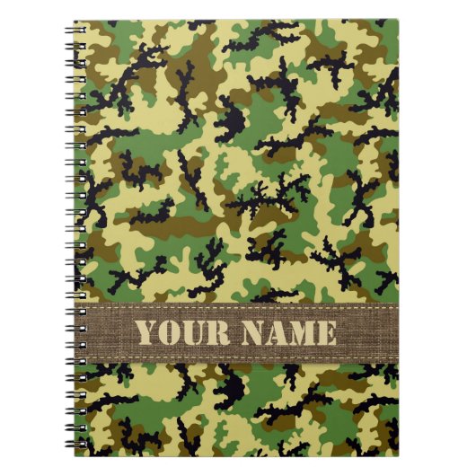 Woodland camouflage notitieboek (Voorkant)